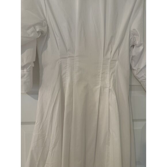 SIMKHAI Jazz Core Cotton Poplin Pintuck Midi-Dress - Picture 8 of 12